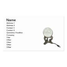 Boule de cristal d'USB Cartes De Visite Personnelles