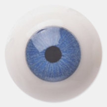 BOULE D'OEIL AUTOCOLLANT ROND