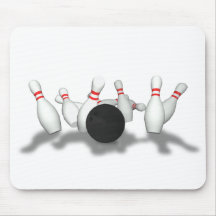 Boule et goupilles de bowling : modèle 3D : Tapis De Souris