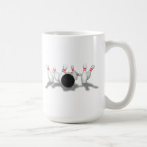 Boule et goupilles de bowling : modèle 3D : Tasse