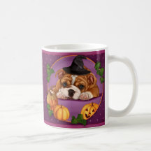 Bouledogue de l'anglais de Halloween Mug