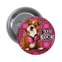 Bouledogue de plaid pin's