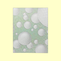 BOULES DE GOLF ABSTRAITES blocs-notes