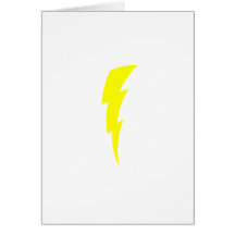 Boulon de foudre cartes de vœux