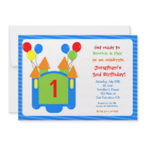 Bounce House Birthday Invitation