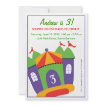 Bounce House Birthday Invitation