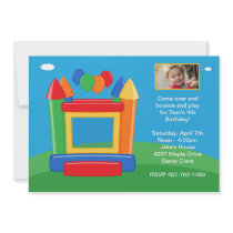 Bounce House Birthday Party Invitation