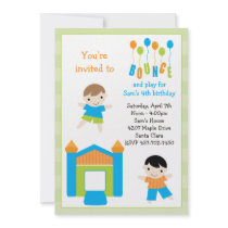Bounce House Birthday Party Invitation