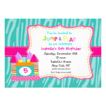 Bounce House Bounce Castle Birthday Invitations