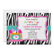 Bounce House Castle Birthday Invitations