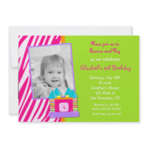 Bounce House Photo Birthday invitation