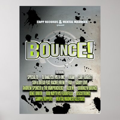 Bounce! Poster by capprecords