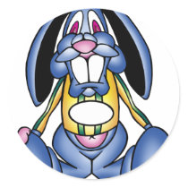 bouncer.B_Z-art Round Sticker