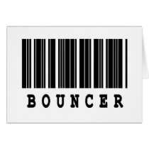bouncer barcode design greeting cards