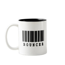 bouncer barcode design coffee mug