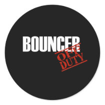 BOUNCER DARK ROUND STICKER
