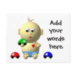 BOUNCING BABY BOY WITH 3 TOY CARS