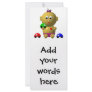 BOUNCING BABY GIRL WITH 3 TOY CARS FULL COLOR RACK CARD