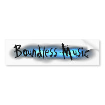 Boundless Music Banner Bumper Sticker