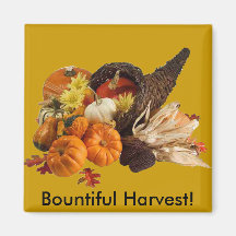 Bountiful Harvest Cornucopia Magnet
