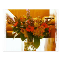 Bouquet de carte postale de fleurs