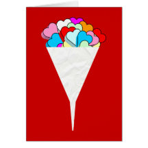 Bouquet de coeur cartes