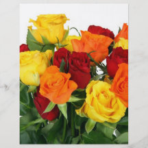 Bouquet de fleur prospectus avec motif