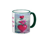 Bouquet de la tasse de coeur