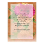 Bouquet de marguerite de Gerber sur l'arrière - pl Cartons D'invitation Personnalisés