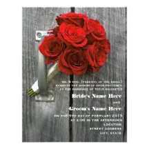 Bouquet de rose rouge et mariage de Barnwood Bristols