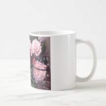 Bouquet des fleurs tasse à café