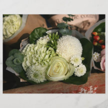 Bouquet des fleurs tract customisé