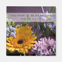Bouquet d'été • Sauvez l'aimant de date