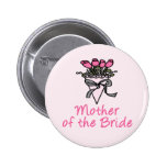 Bouquet Mother of the Bride Pinback Buttons