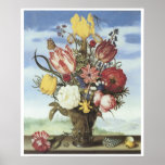Bouquet of Flowers on a Ledge c. 1620 Poster