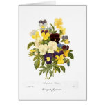 Bouquet of pansies cards