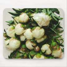 Bouquet of White Peony Buds Mousepad
