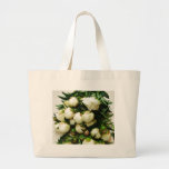Bouquet of White Peony Buds Totebag / Bookbag