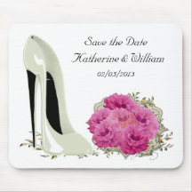 Bouquet Roses and Wedding Stiletto Gifts Mousemat