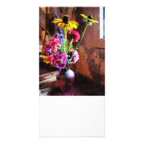 Bouquet With Black-Eyed Susans and Phlox Customized Photo Card