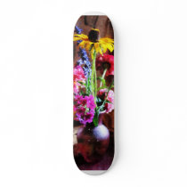 Bouquet With Black-Eyed Susans and Phlox Skateboard Decks