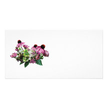 Bouquet with Coneflowers Photo Card