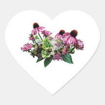Bouquet with Coneflowers Stickers
