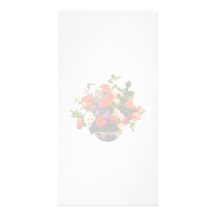 Bouquet with Mums and Daisies Customized Photo Card
