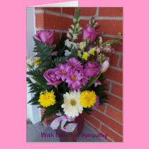 Bouquets of Flowers, Heartfelt Sympathy, Her cards