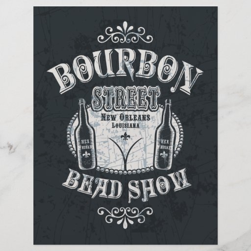 Bourbon St. Bead Show Flyer Design