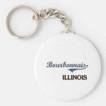 Bourbonnais Illinois City Classic Key Chain