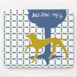 Bourne Mfg. logo pattern mousepad