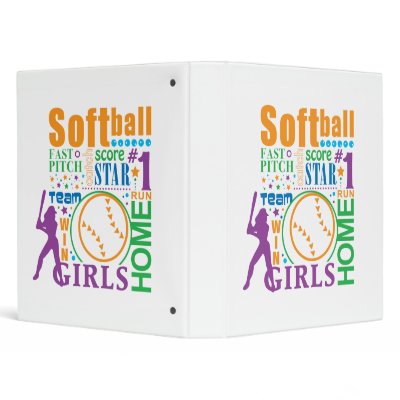 Bourne Softball 3 Ring Binders by truetomboy