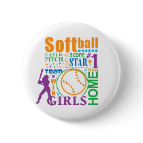 Bourne Softball Button